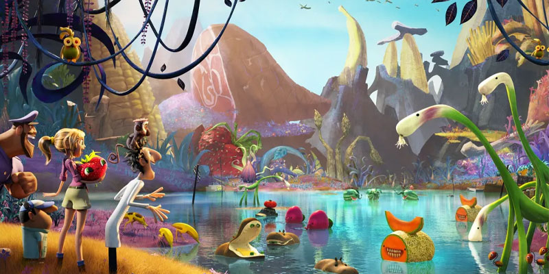 Cloudy with a Chance of Meatballs animation