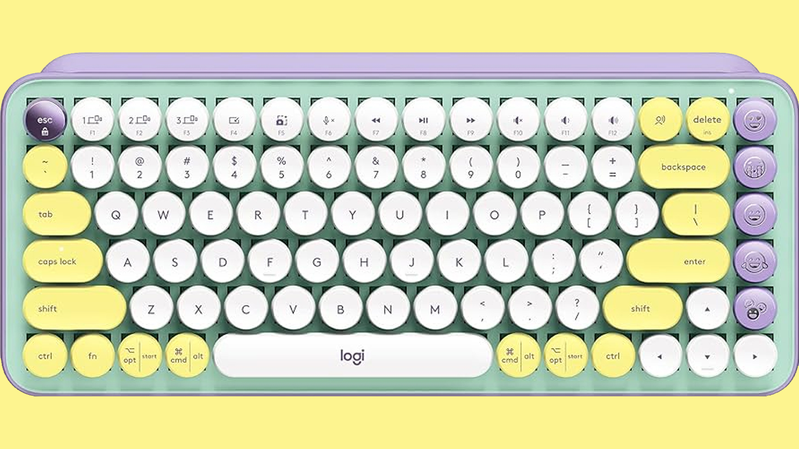 Logitech POP KEYS Brown Switch With Customizable Emoji Wireless Mechanical Keyboard