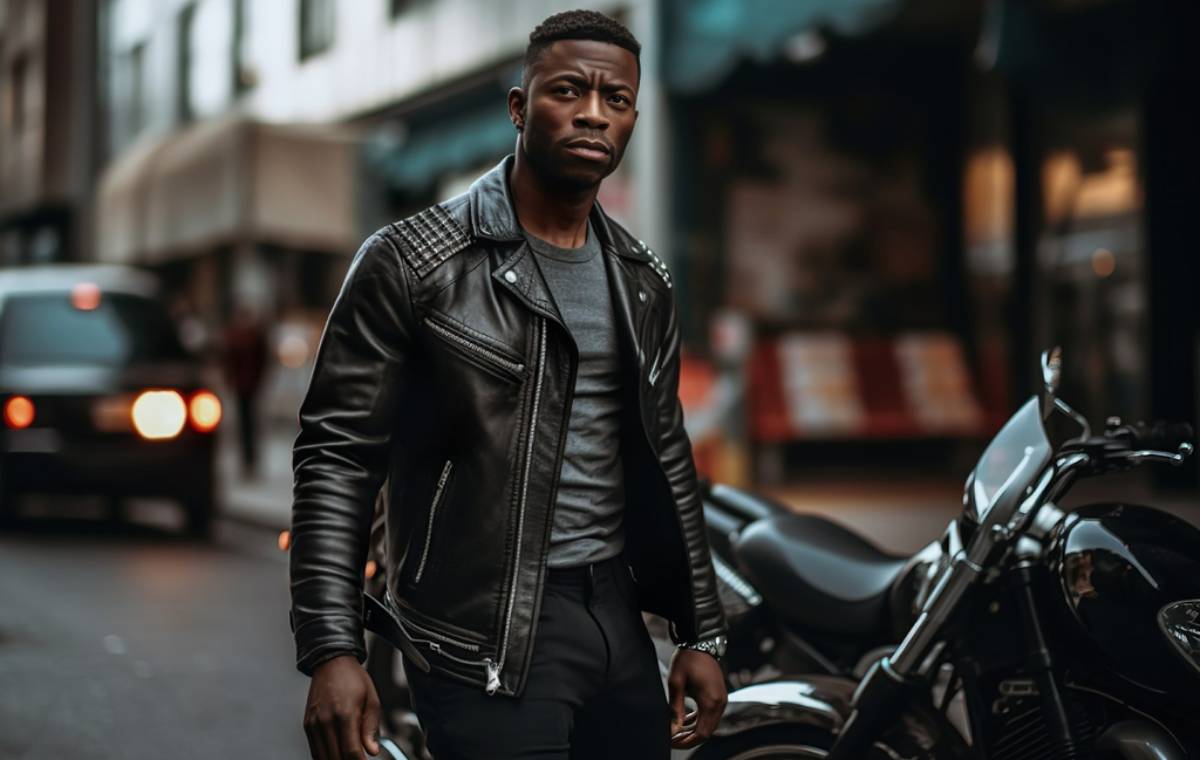 کاپشن موتورسواری در راهنمای استایل غیررسمی برای مردان در ۲۰۲۴ 