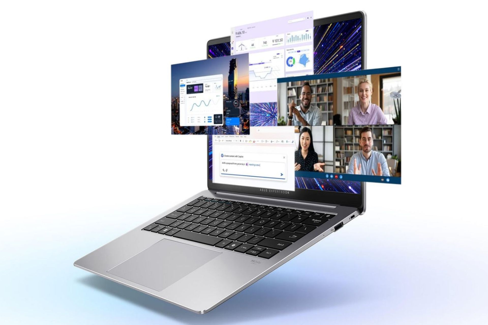 اکسپرت‌بوک P5 به‌نمایش درآمد؛ اولین لپ‌تاپ ایسوس با تراشه موردانتظار لونار لیک