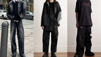 black streetwear outfits for men