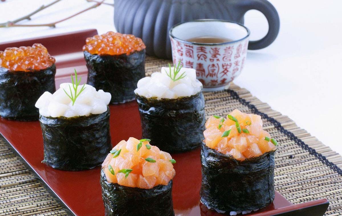 سوشی گونکان - انواع سوشی