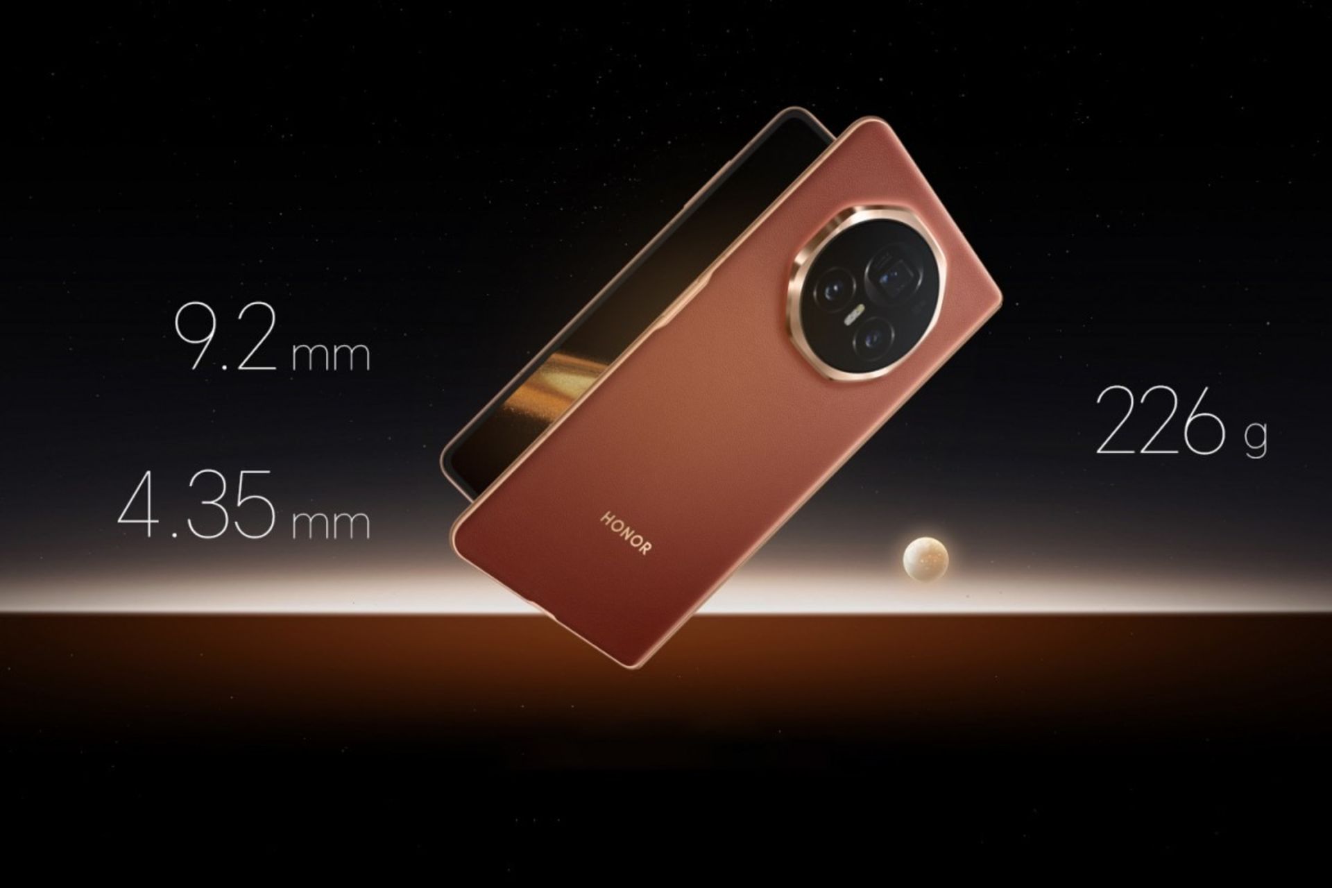 مشخصات وزن و ضخامت گوشی آنر مجیک V3