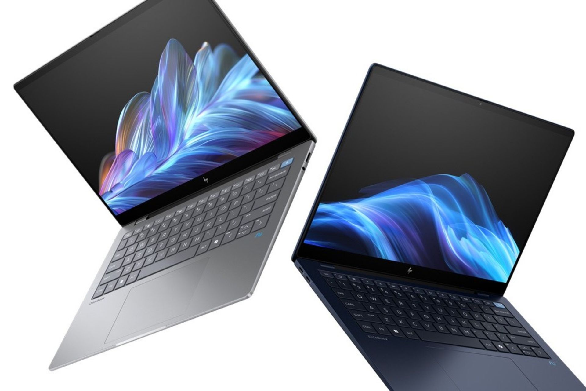 لپ تاپ اچ مدل omnibook ultra ۱۴ به رنگ مشکی و خاکستری