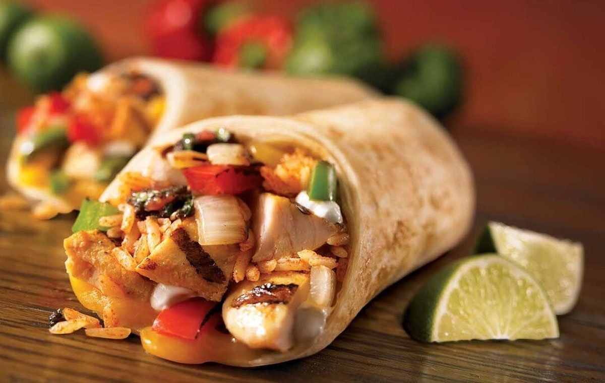 بوریتو مرغ مکزیکی - صبحانه سالم برای مدرسه