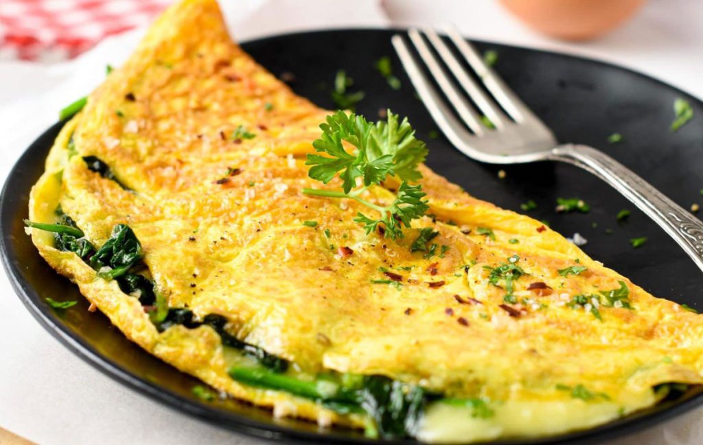 spinach omelette