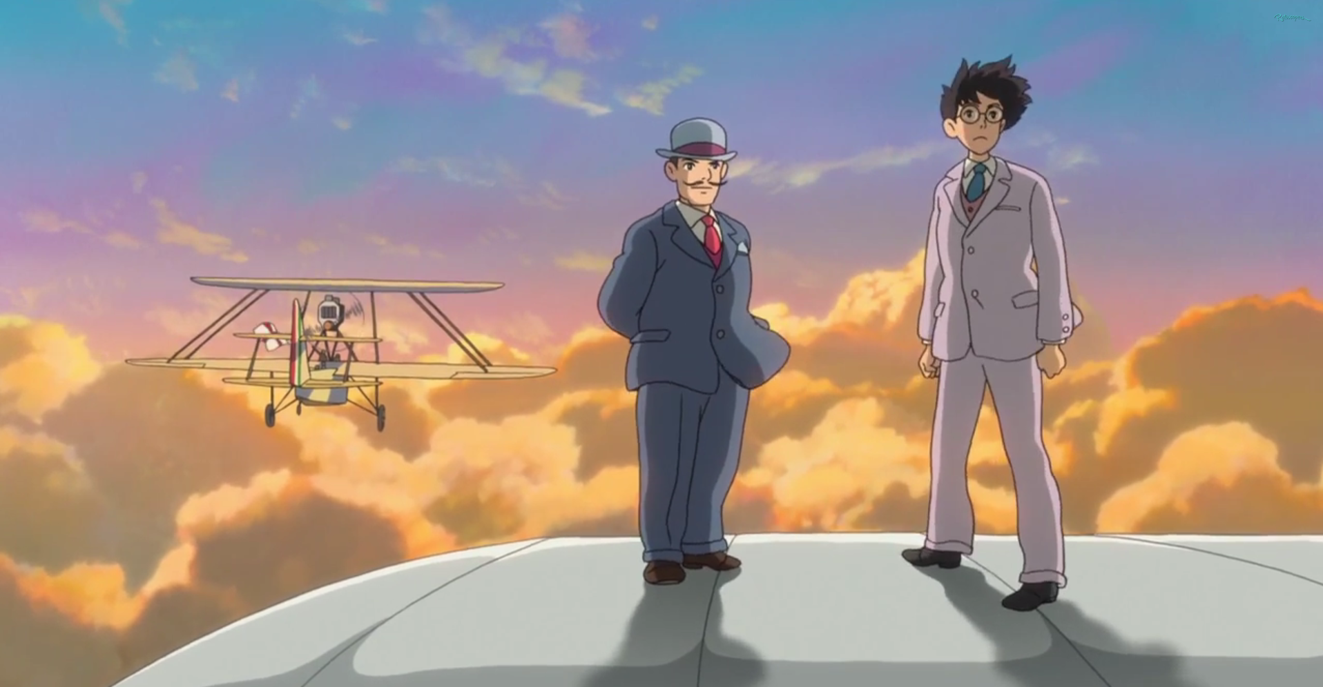 the wind rises creating planes clip