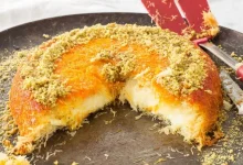 طرز تهیه کنافه پنیری خوشمزه با شیرعسلی
