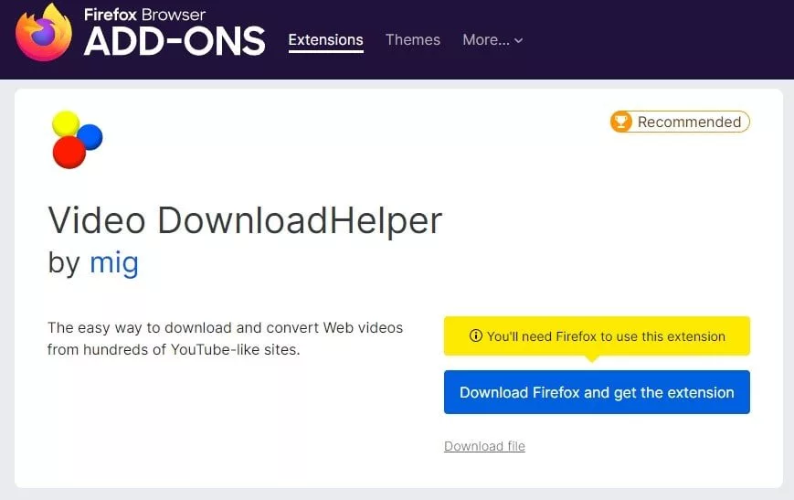 Video DownloadHelper