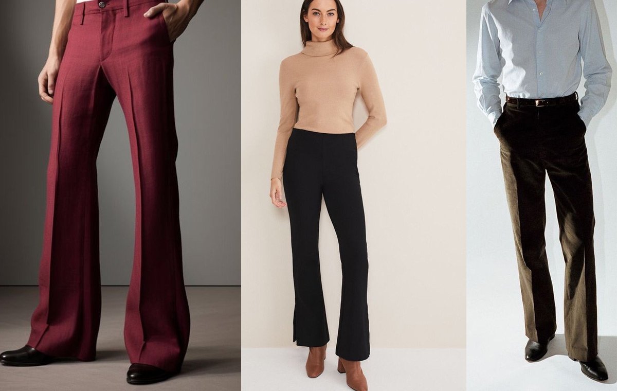 شلوار پارچه‌ای بوت کات