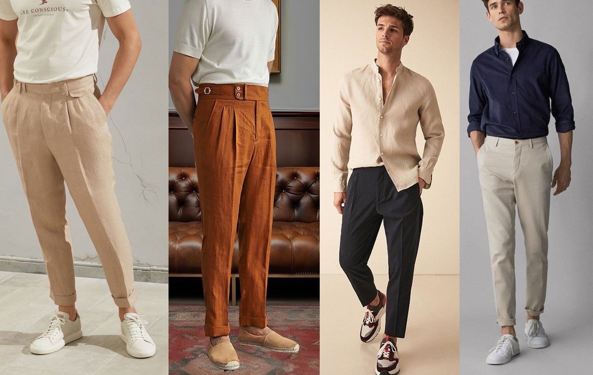 استایل کژوال با شلوار پارچه‌ای