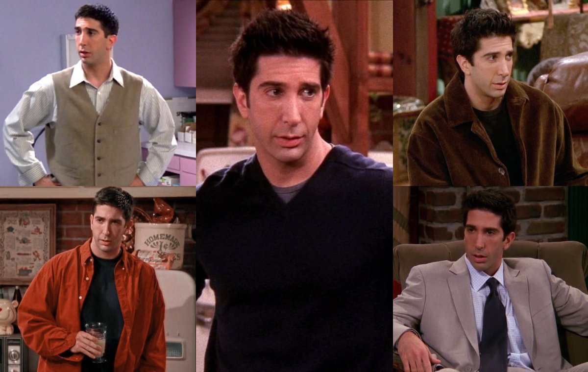 استایل راس در سریال فرندز