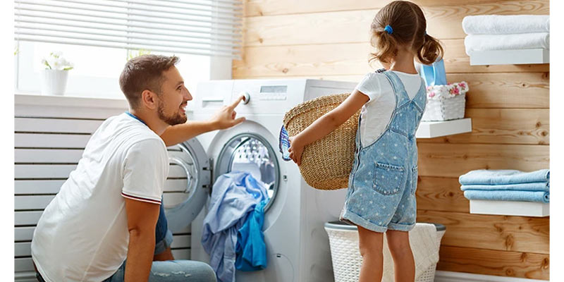 front door washing machine