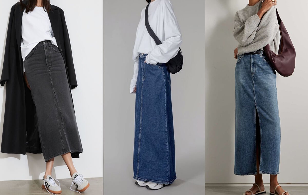 نحوه‌ی استایل کردن دامن جین