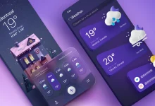 new design of the user interface