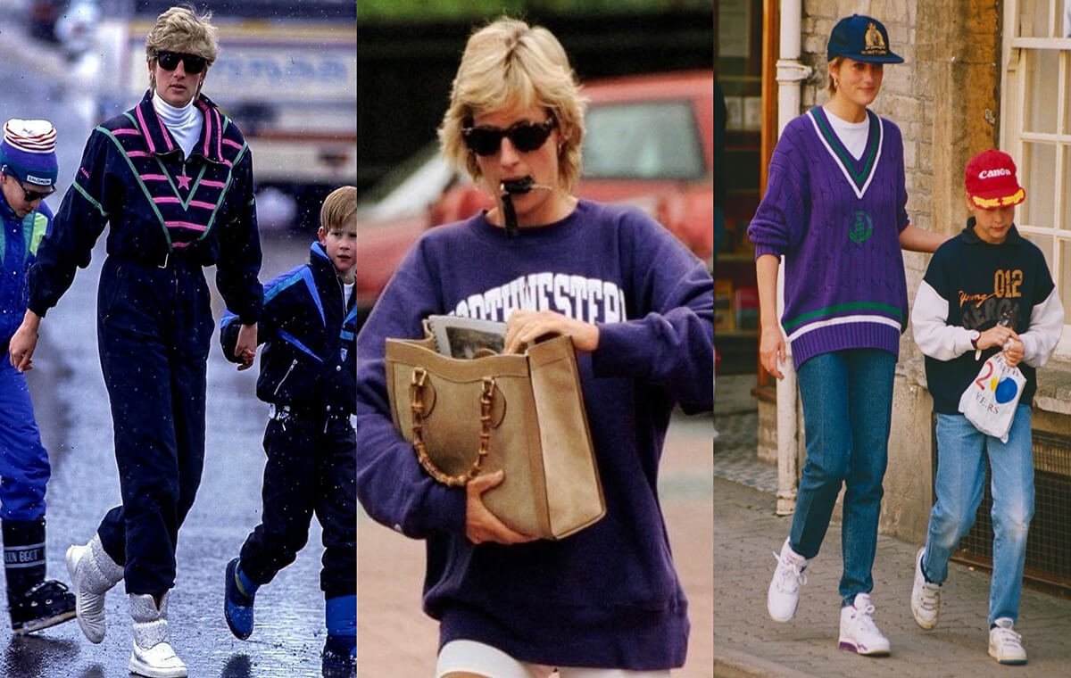 استایل‌های اسپرت پرنسس دایانا