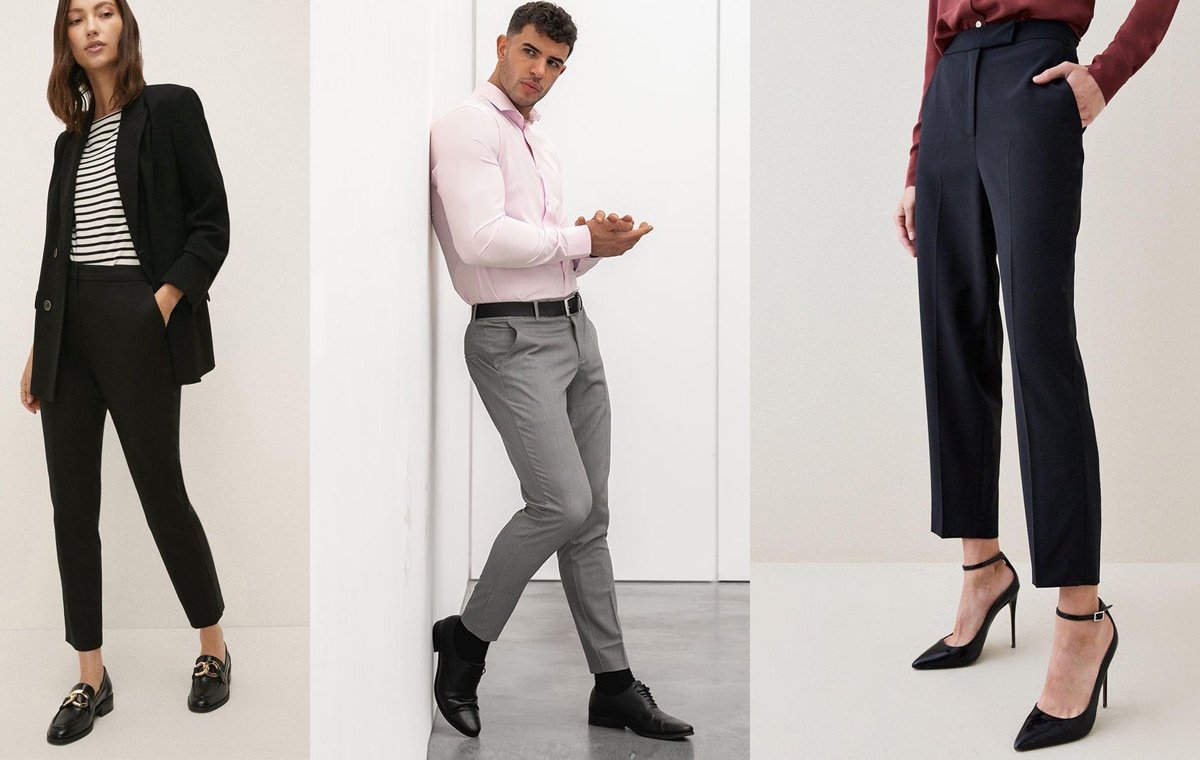 شلوار پارچه‌ای اسلیم فیت