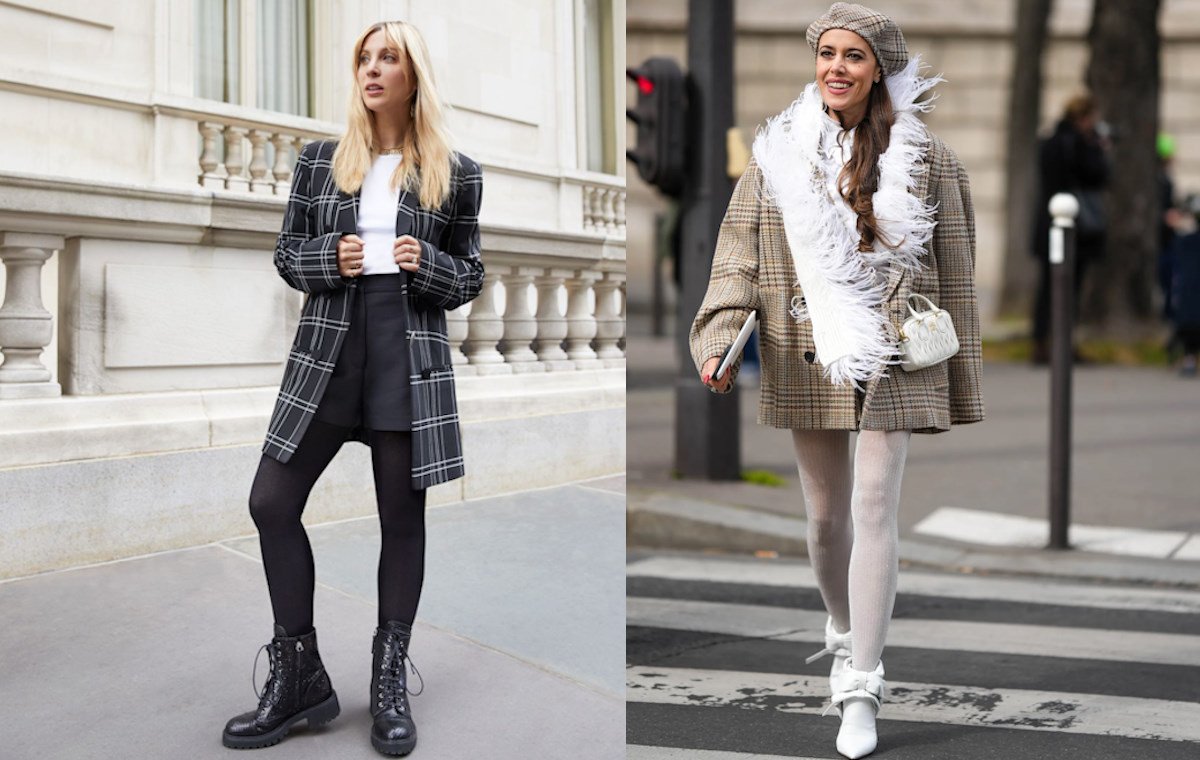 ۹ استایل جذاب با جوراب شلواری زنانه برای تابستان و زمستان