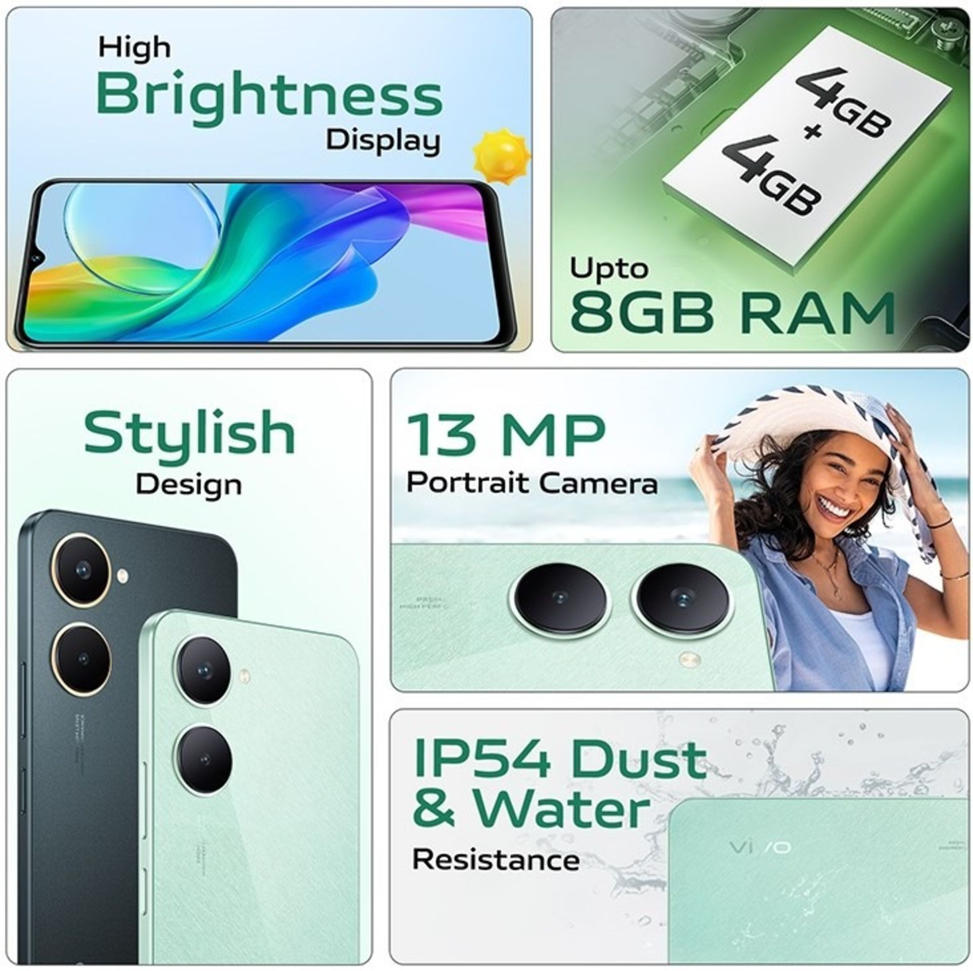 گوشی ارزان‌قیمت ویوو Y18i با نمایشگر ۹۰ هرتز و اندروید ۱۴ معرفی شد