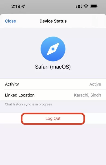 whatsapp iphone linked devices2