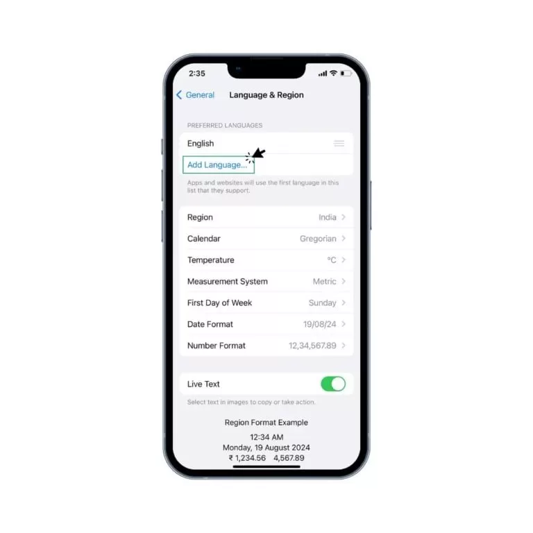 whatsapp language iphone4