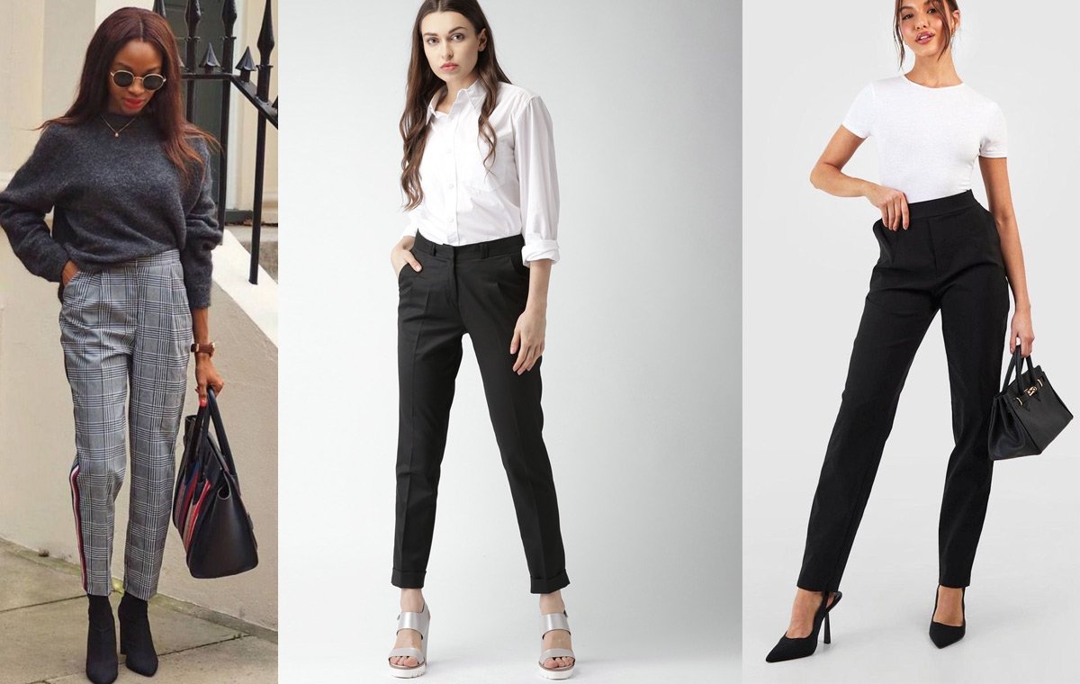 استایل رسمی با شلوار پارچه‌ای