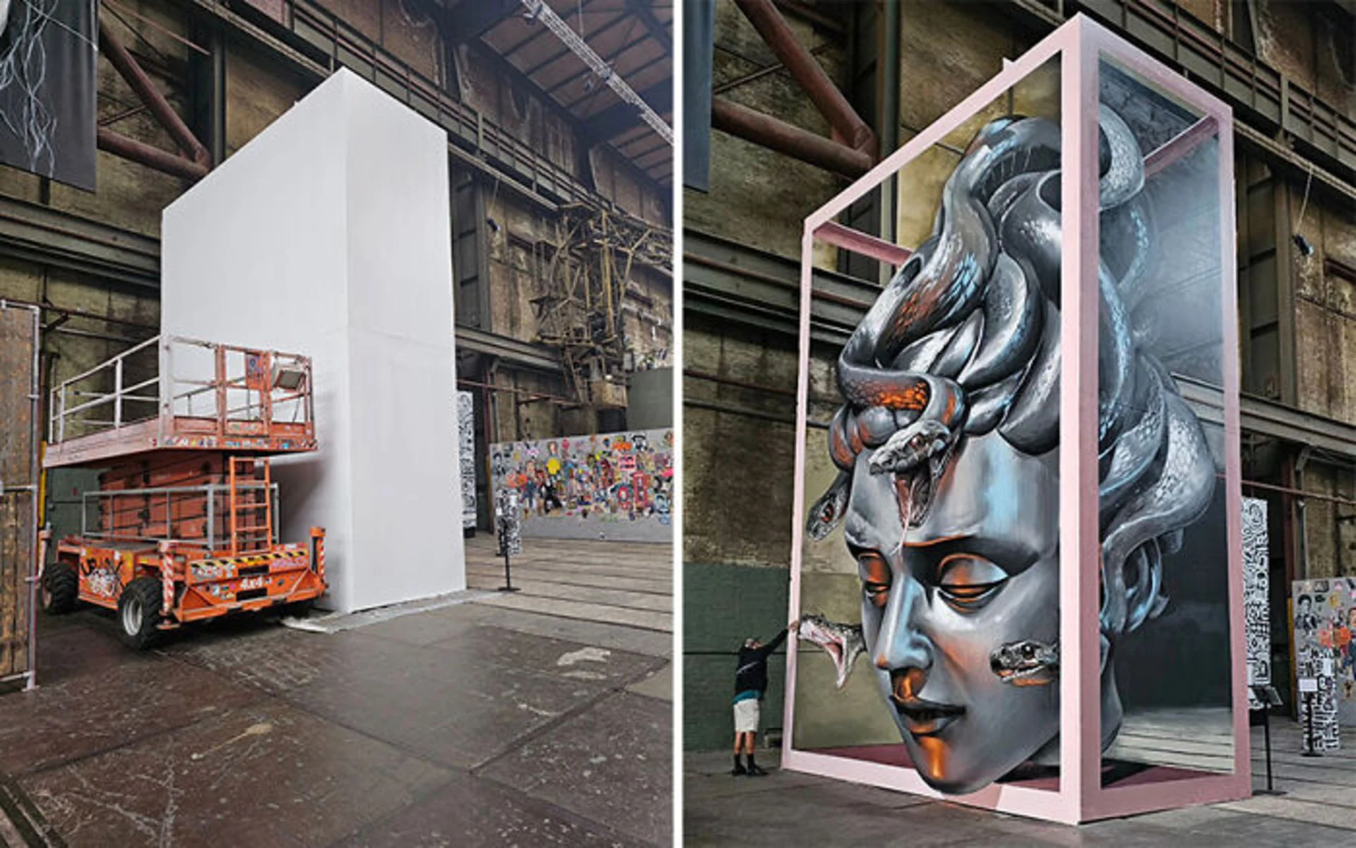 نقاشی دیواری سه‌بعدی