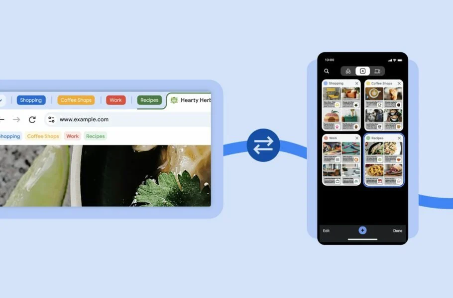کروم قابلیت گروه‌بندی تب‌ها را در اختیار کاربران iOS قرار داد