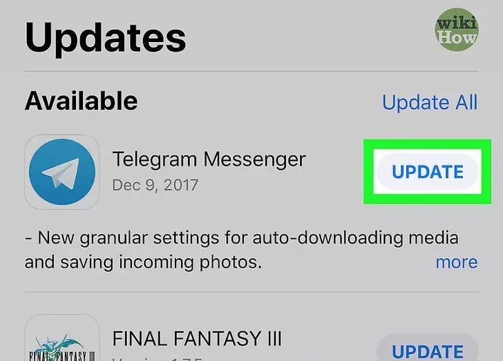 Telegram Update App Store 2