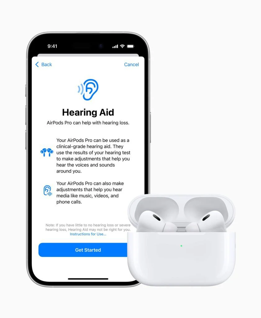 apple airpods for hearing aids