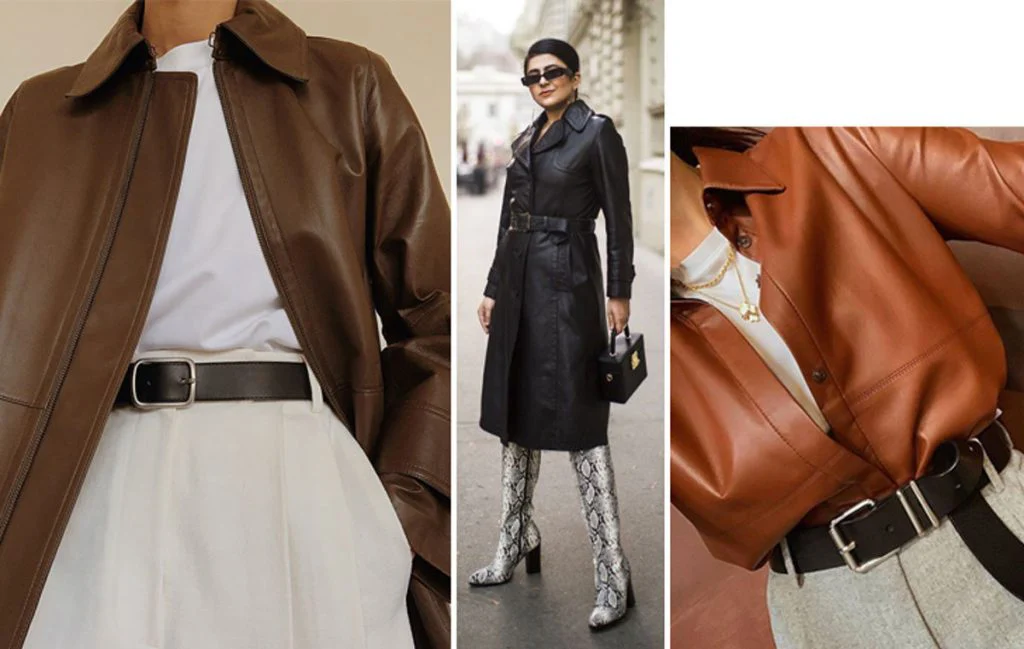 7 attractive styles with leather skirt for fall 2024