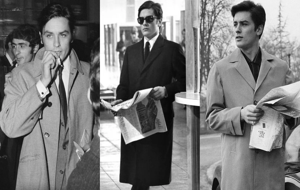 کت‌های زمستانی بلند در استایل آلن دلون