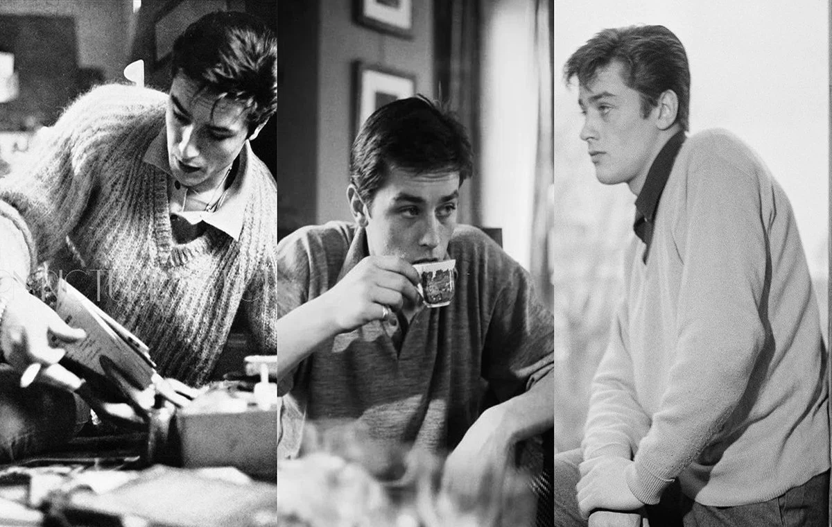 پلیورهای و بافت‌های ساده و راحت در سبک پوشش آلن دلون