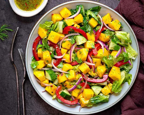 طرز تهیه سالاد انبه با سس هندی فوق خوشمزه