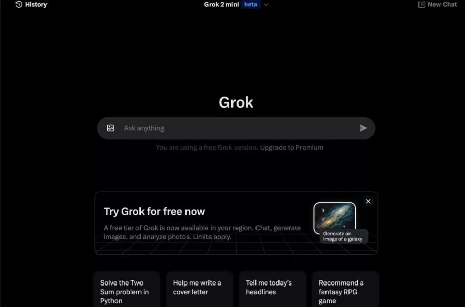 منتظر تغییرات هوش مصنوعی Grok باشید؛ امکان دسترسی رایگان و لوگوی جدید