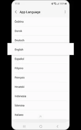 تنظیمات سامسونگ