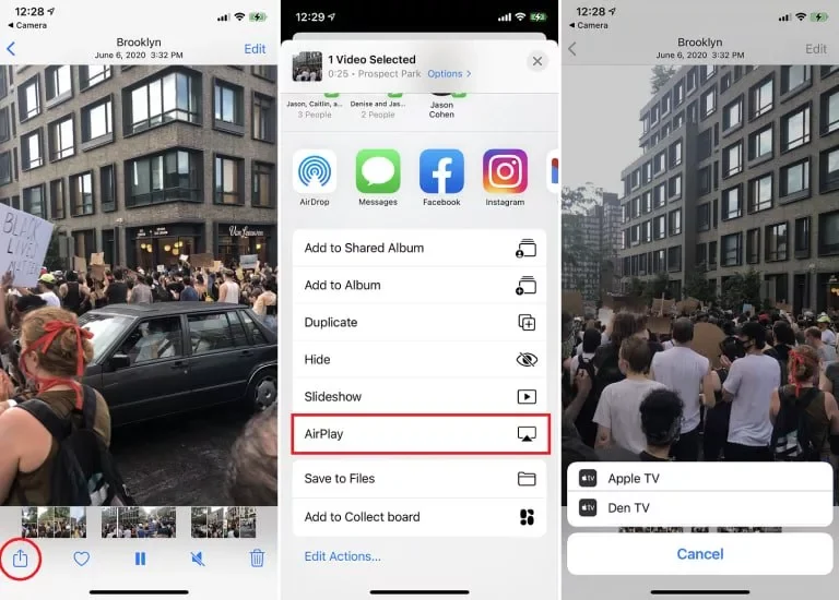 ارسال فایل با AirPlay