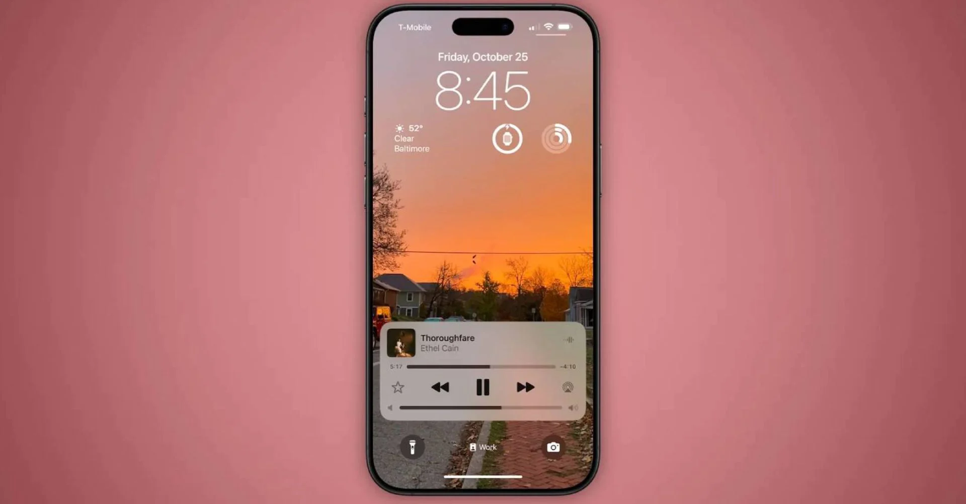 تنظیمات اسلایدر صدا در صفحه قفل ios 18.2