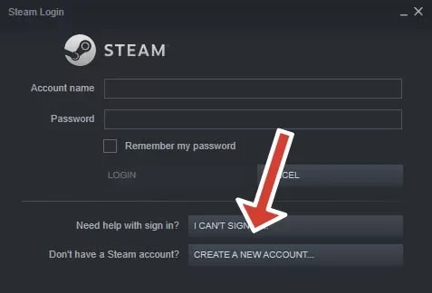 ثبت نام در استیم