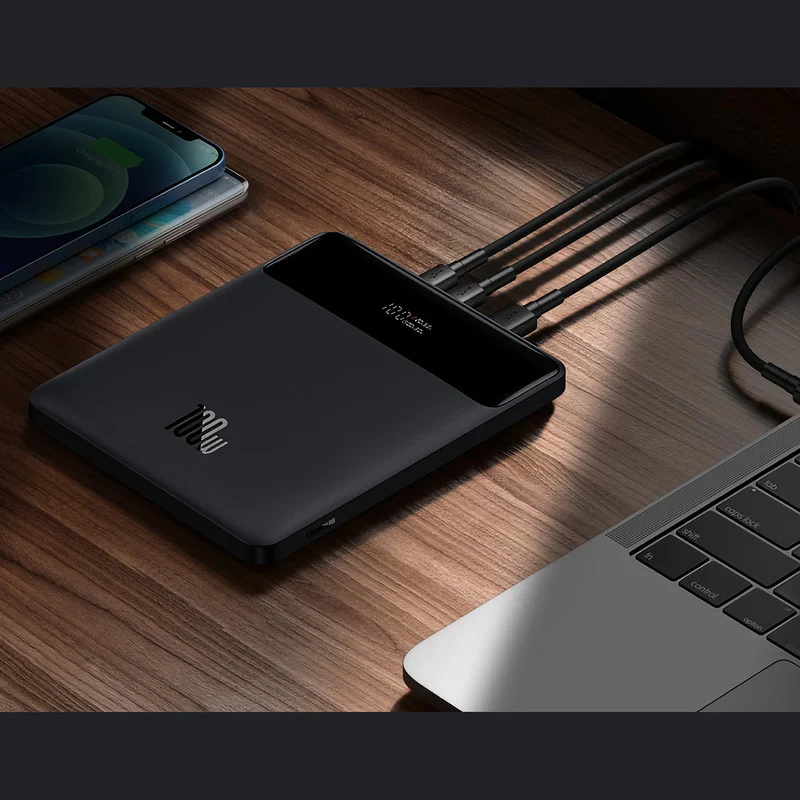 پاوربانک باسئوس مدل PPBLD100 S 100W ظرفیت 20000 میلی آمپر ساعت