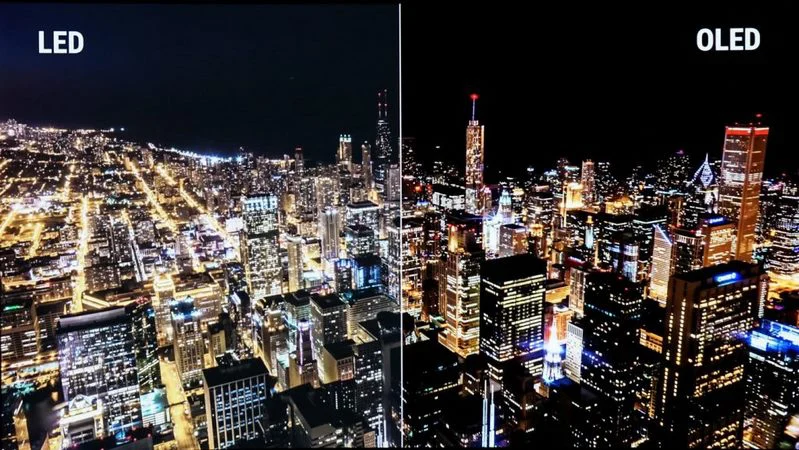 مقایسه تلویزیون OLED با LED