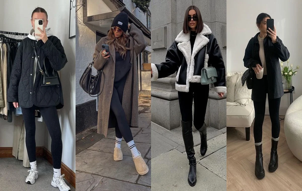 استایل زمستانی با لگ