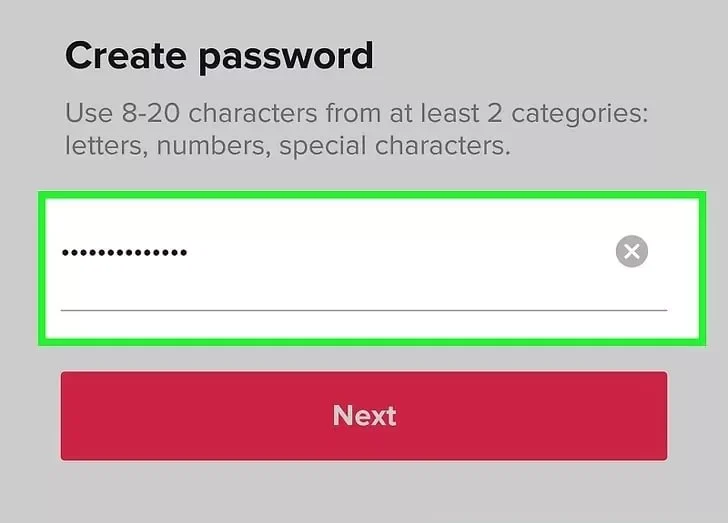 TikTok Password5