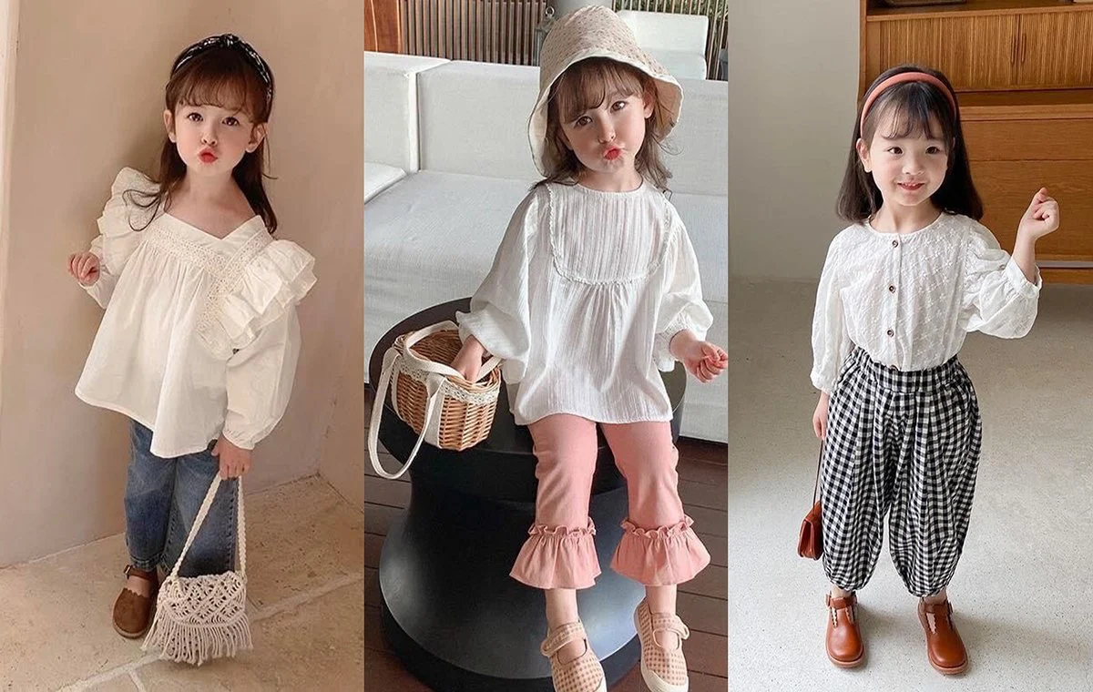 مدل لباس عید دخترانه با شومیز