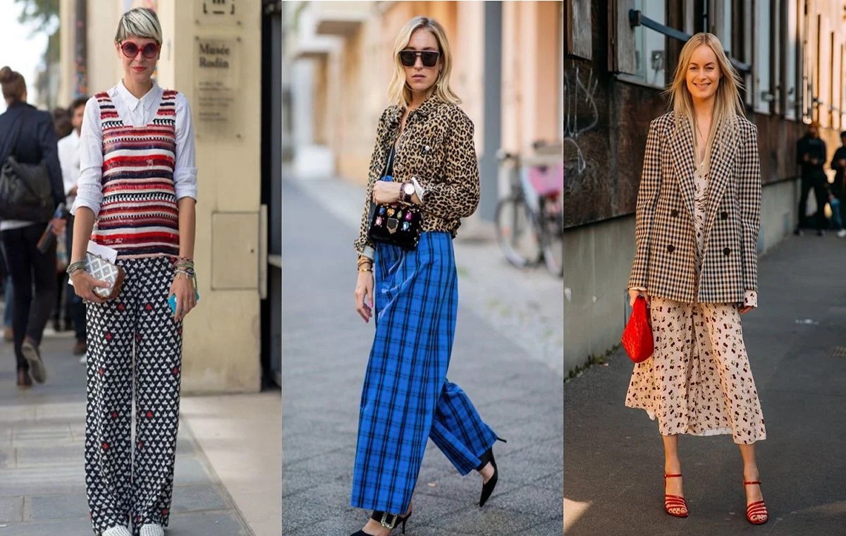 نحوهی استایل کردن لباسهای طرحدار مختلف