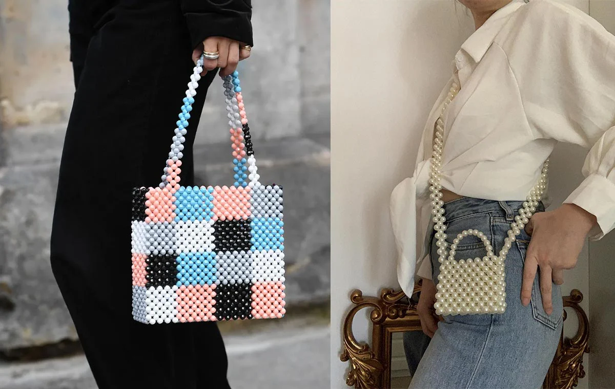 کیف‌های مهره‌دوزی شده