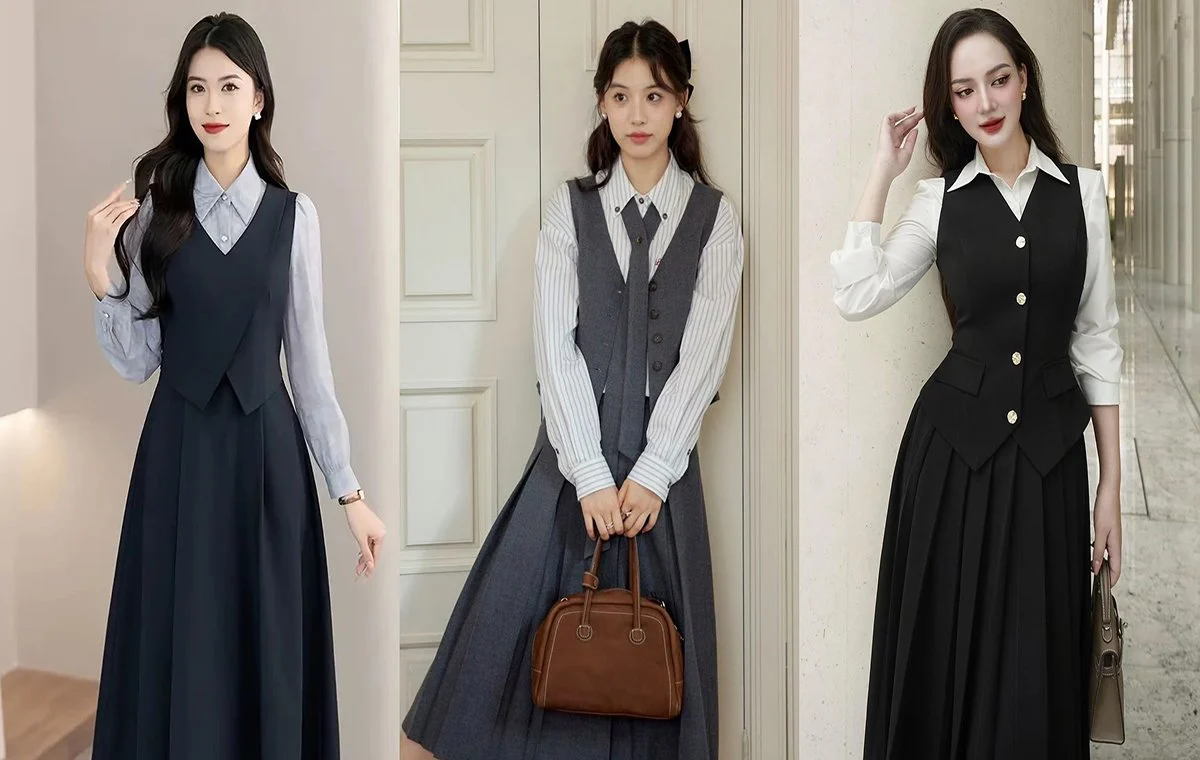 مدل لباس خانگی برای عید؛ جلیقه و دامن