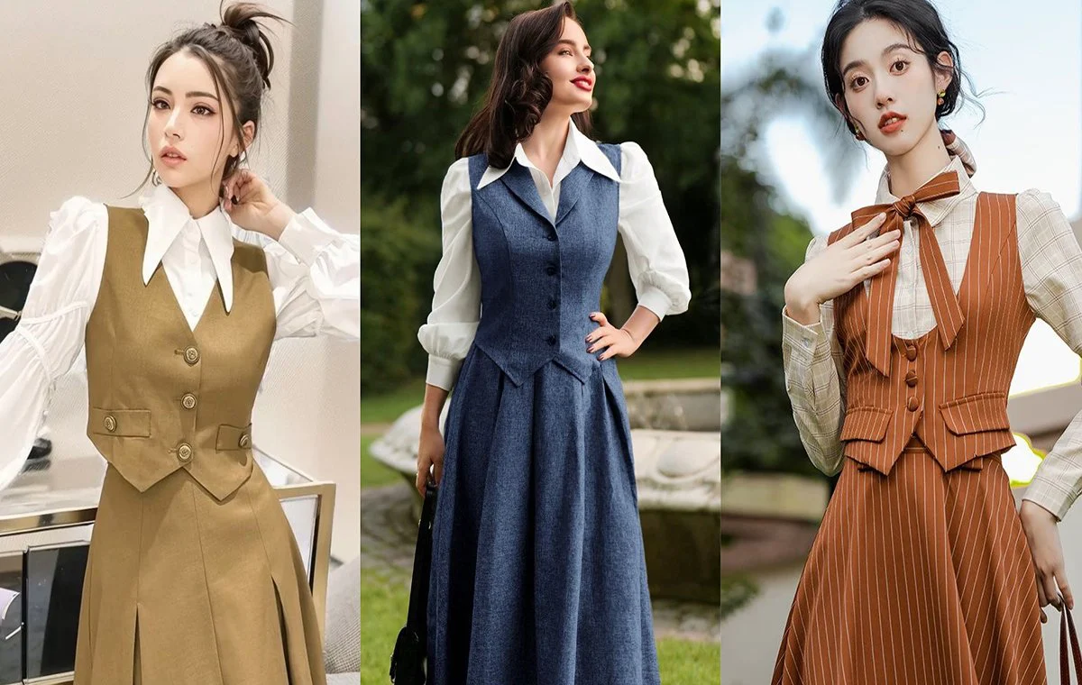 ست جلیقه و دامن برای عید