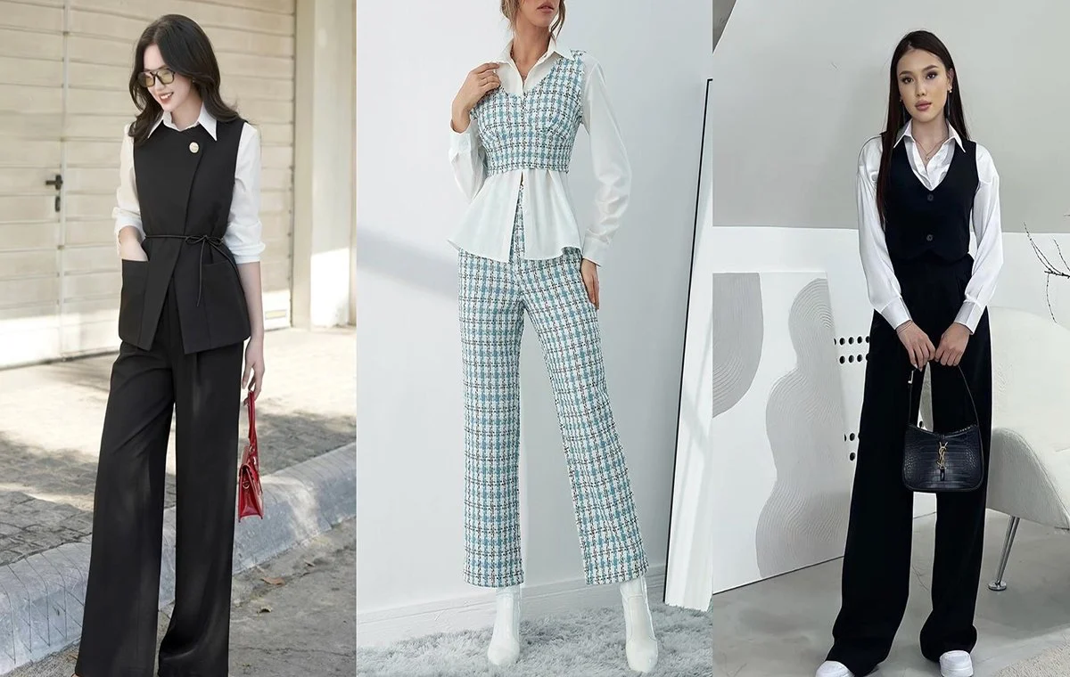 مدل لباس خانگی برای عید؛ جلیقه و شلوار