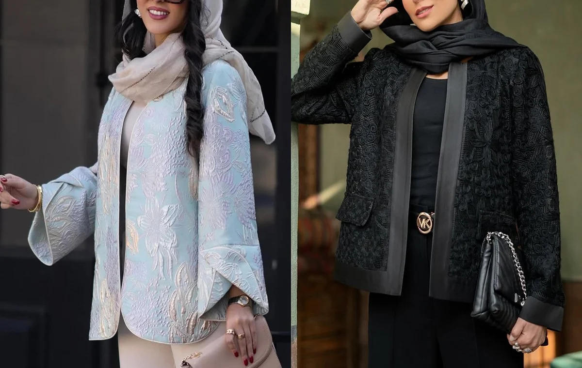 مدل آستین مانتو جلو باز